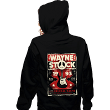 Load image into Gallery viewer, Secret_Shirts Zippered Hoodies, Unisex / Small / Black Wayne Stock