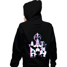 Load image into Gallery viewer, Daily_Deal_Shirts Zippered Hoodies, Unisex / Small / Black Glitched Jafar