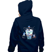 Load image into Gallery viewer, Daily_Deal_Shirts Zippered Hoodies, Unisex / Small / Navy Bubble Stitch
