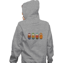 Load image into Gallery viewer, Shirts Zippered Hoodies, Unisex / Small / Sports Grey Park Dolls