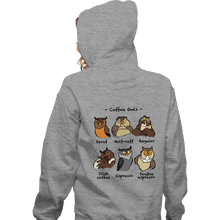 Load image into Gallery viewer, Daily_Deal_Shirts Zippered Hoodies, Unisex / Small / Sports Grey Coffee Owls