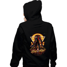Load image into Gallery viewer, Shirts Zippered Hoodies, Unisex / Small / Black Retro War God