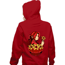 Load image into Gallery viewer, Shirts Zippered Hoodies, Unisex / Small / Red Flower Girl