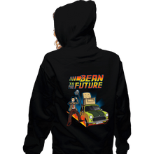 Load image into Gallery viewer, Daily_Deal_Shirts Zippered Hoodies, Unisex / Small / Black Bean To The Future