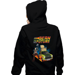 Daily_Deal_Shirts Zippered Hoodies, Unisex / Small / Black Bean To The Future