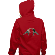 Load image into Gallery viewer, Shirts Zippered Hoodies, Unisex / Small / Red 80s Fusion