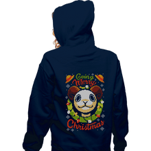 Load image into Gallery viewer, Daily_Deal_Shirts Zippered Hoodies, Unisex / Small / Navy Going Merry Christmas