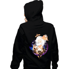 Load image into Gallery viewer, Shirts Zippered Hoodies, Unisex / Small / Black Cute Companion Paimon