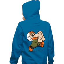 Load image into Gallery viewer, Shirts Zippered Hoodies, Unisex / Small / Royal Blue Super Vincent