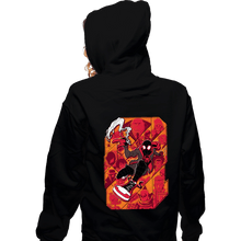 Load image into Gallery viewer, Secret_Shirts Zippered Hoodies, Unisex / Small / Black Miles Verse