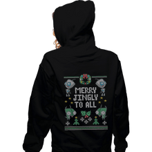 Load image into Gallery viewer, Shirts Pullover Hoodies, Unisex / Small / Black Merry Jingly