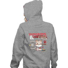 Load image into Gallery viewer, Shirts Zippered Hoodies, Unisex / Small / Sports Grey Dungeons And Cats