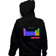 Load image into Gallery viewer, Secret_Shirts Zippered Hoodies, Unisex / Small / Black Periodic Table of Power-ups