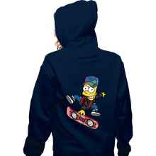 Load image into Gallery viewer, Daily_Deal_Shirts Zippered Hoodies, Unisex / Small / Navy Bart To The Future
