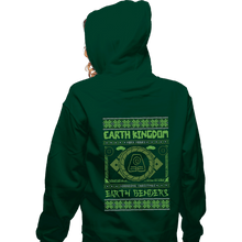 Load image into Gallery viewer, Shirts Zippered Hoodies, Unisex / Small / Irish Green Earth Kingdom Ugly Sweater