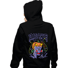 Load image into Gallery viewer, Shirts Zippered Hoodies, Unisex / Small / Black Spookasaur