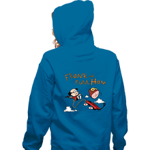 Load image into Gallery viewer, Secret_Shirts Zippered Hoodies, Unisex / Small / Royal Blue Frank & Rum Ham