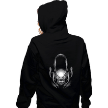 Load image into Gallery viewer, Shirts Zippered Hoodies, Unisex / Small / Black Alien Head