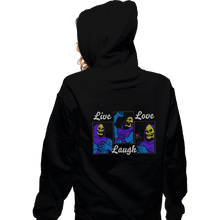 Load image into Gallery viewer, Shirts Zippered Hoodies, Unisex / Small / Black Live Laugh Love