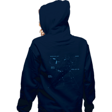 Load image into Gallery viewer, Shirts Zippered Hoodies, Unisex / Small / Navy Virtual On: Cyber Troopers