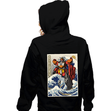 Load image into Gallery viewer, Daily_Deal_Shirts Zippered Hoodies, Unisex / Small / Black Heavyarms Wave