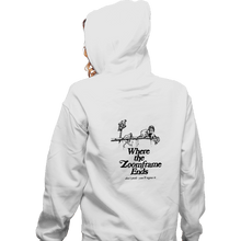 Load image into Gallery viewer, Shirts Zippered Hoodies, Unisex / Small / White Where The Zoom Frame Ends