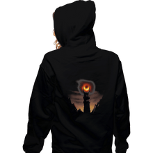 Load image into Gallery viewer, Shirts Zippered Hoodies, Unisex / Small / Black Black Hole Sauron