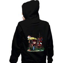 Load image into Gallery viewer, Daily_Deal_Shirts Zippered Hoodies, Unisex / Small / Black My Neighbor Spidey