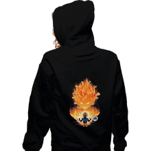 Load image into Gallery viewer, Shirts Zippered Hoodies, Unisex / Small / Black The Angry Super Saiyan