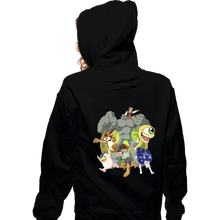 Load image into Gallery viewer, Daily_Deal_Shirts Zippered Hoodies, Unisex / Small / Black Vintage Monster Rancher