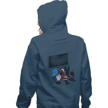 Load image into Gallery viewer, Shirts Zippered Hoodies, Unisex / Small / Indigo Blue School Of Villains