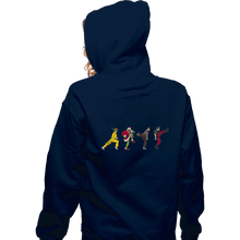 Load image into Gallery viewer, Shirts Zippered Hoodies, Unisex / Small / Navy Carrey Walks