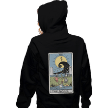 Load image into Gallery viewer, Shirts Zippered Hoodies, Unisex / Small / Black The Moon