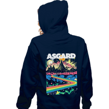 Load image into Gallery viewer, Shirts Zippered Hoodies, Unisex / Small / Navy Visit Asgard