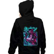 Load image into Gallery viewer, Shirts Zippered Hoodies, Unisex / Small / Black Neon Fantasy VII
