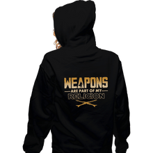 Load image into Gallery viewer, Shirts Pullover Hoodies, Unisex / Small / Black Weapons