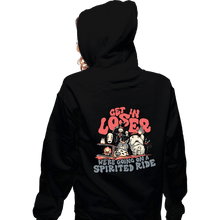 Load image into Gallery viewer, Daily_Deal_Shirts Zippered Hoodies, Unisex / Small / Black Spirited Ride