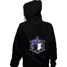 Load image into Gallery viewer, Shirts Zippered Hoodies, Unisex / Small / Black Crescent Moon