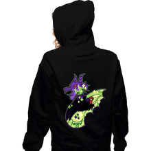 Load image into Gallery viewer, Shirts Zippered Hoodies, Unisex / Small / Black Magical Silhouettes - Maleficent