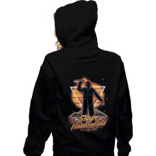 Load image into Gallery viewer, Shirts Zippered Hoodies, Unisex / Small / Black Retro Haddonfield Shape