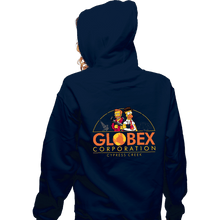 Load image into Gallery viewer, Daily_Deal_Shirts Zippered Hoodies, Unisex / Small / Navy Globex Corp