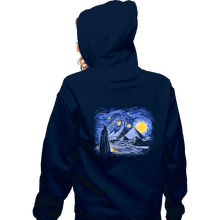 Load image into Gallery viewer, Daily_Deal_Shirts Zippered Hoodies, Unisex / Small / Navy Starry Night