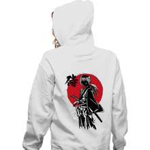Load image into Gallery viewer, Daily_Deal_Shirts Zippered Hoodies, Unisex / Small / White Kenshin Sumi-e