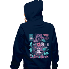 Load image into Gallery viewer, Shirts Zippered Hoodies, Unisex / Small / Navy Nekomancer