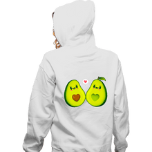 Load image into Gallery viewer, Shirts Zippered Hoodies, Unisex / Small / White Avocados Love