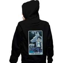 Load image into Gallery viewer, Daily_Deal_Shirts Zippered Hoodies, Unisex / Small / Black Tarot Ghibli The Moon