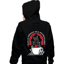 Load image into Gallery viewer, Secret_Shirts Zippered Hoodies, Unisex / Small / Black Moonless Night