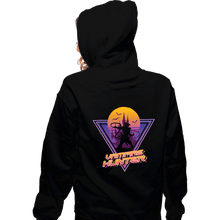 Load image into Gallery viewer, Daily_Deal_Shirts Zippered Hoodies, Unisex / Small / Black Neon Vampire Hunter
