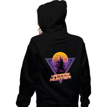 Load image into Gallery viewer, Daily_Deal_Shirts Zippered Hoodies, Unisex / Small / Black Neon Vampire Hunter