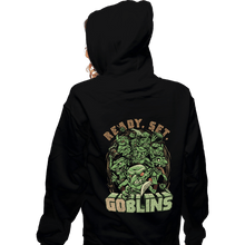 Load image into Gallery viewer, Daily_Deal_Shirts Zippered Hoodies, Unisex / Small / Black Ready Set Goblins